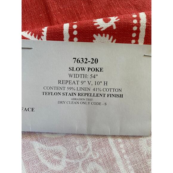 Bassett McNab "Slow Poke" fabric vintage swatch medium weight 26" - Picture 5 of 7